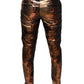 Mehrfarbige Skinny-Hose aus Jacquard für Herren