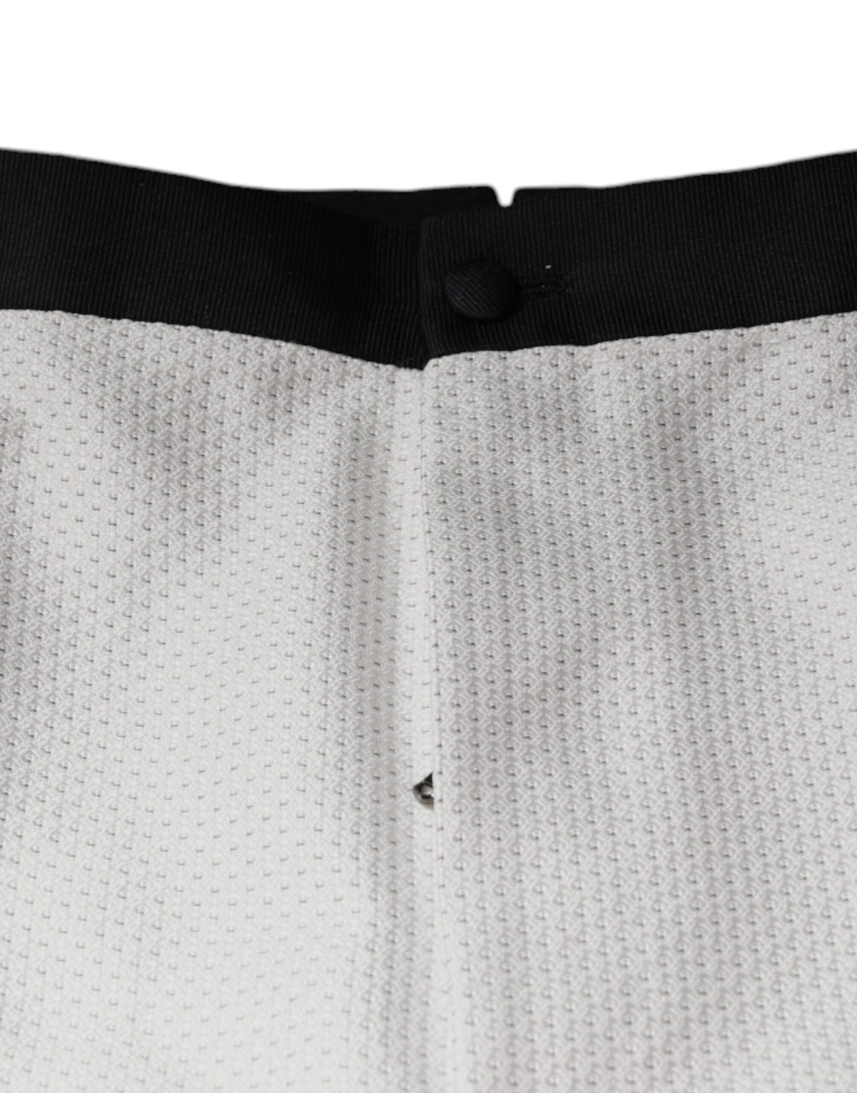 Weiße Anzughose aus Polyester