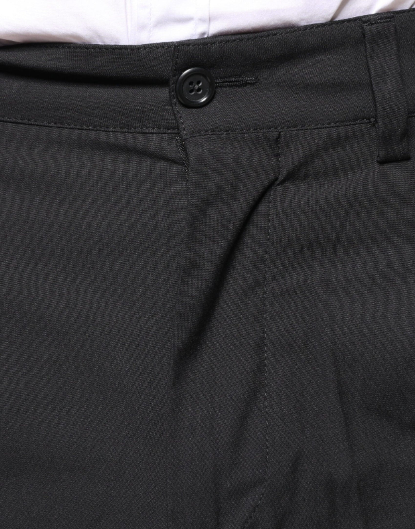 Schwarze Anzughose aus Baumwolle von Crown