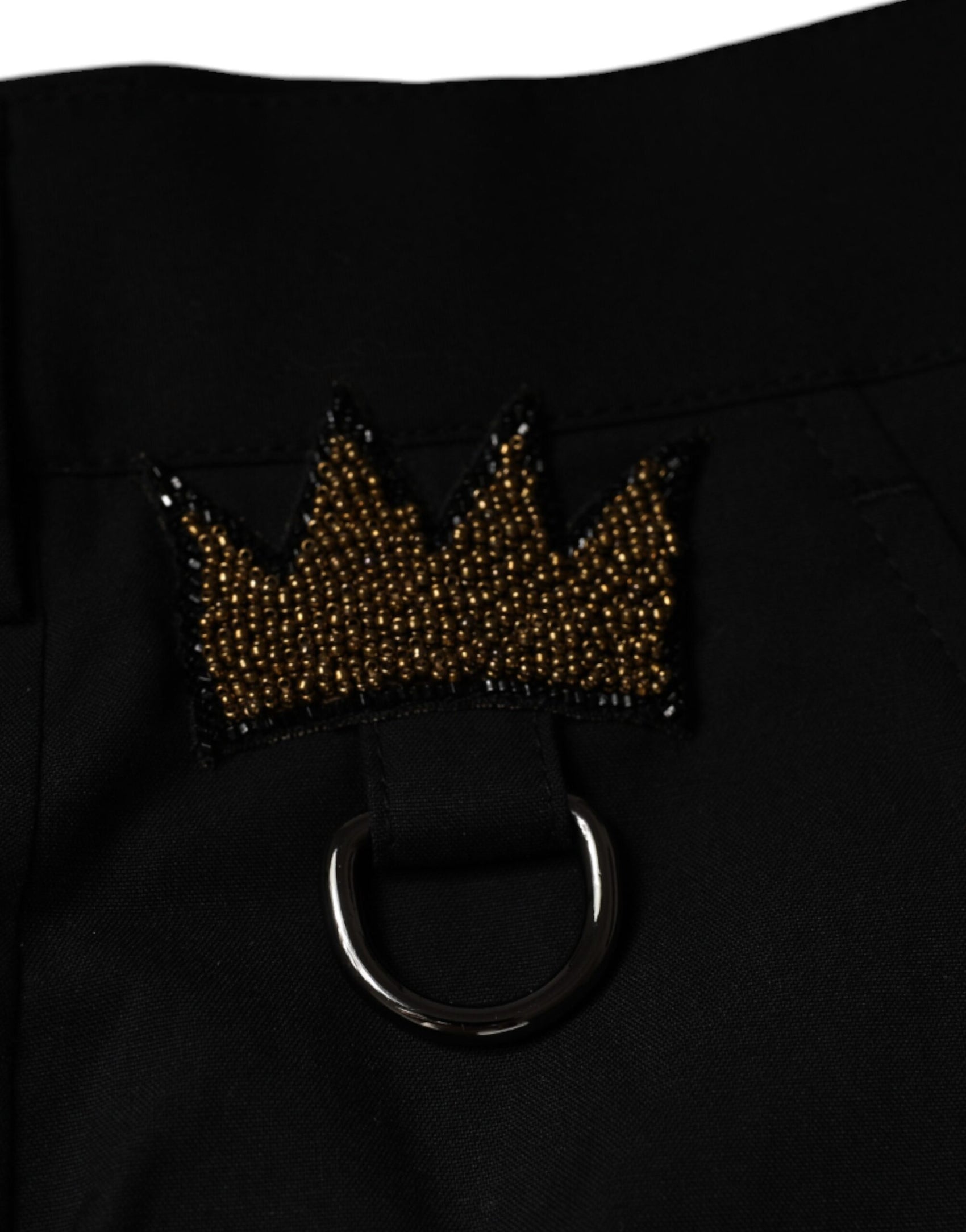 Schwarze Anzughose aus Baumwolle von Crown
