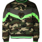 Mehrfarbiger Camouflage-Sweatshirtpullover