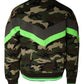 Mehrfarbiger Camouflage-Sweatshirtpullover