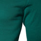Grüner Pullover aus Wollstrick mit Rundhalsausschnitt