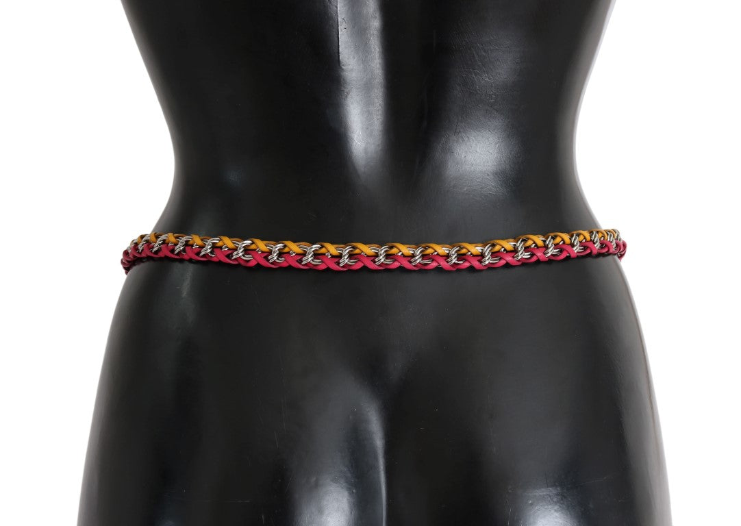 Eleganter mehrfarbiger Gürtel mit Kristallverzierung