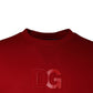 Kastanienbraunes Sweatshirt aus Baumwolle mit DG-Logo