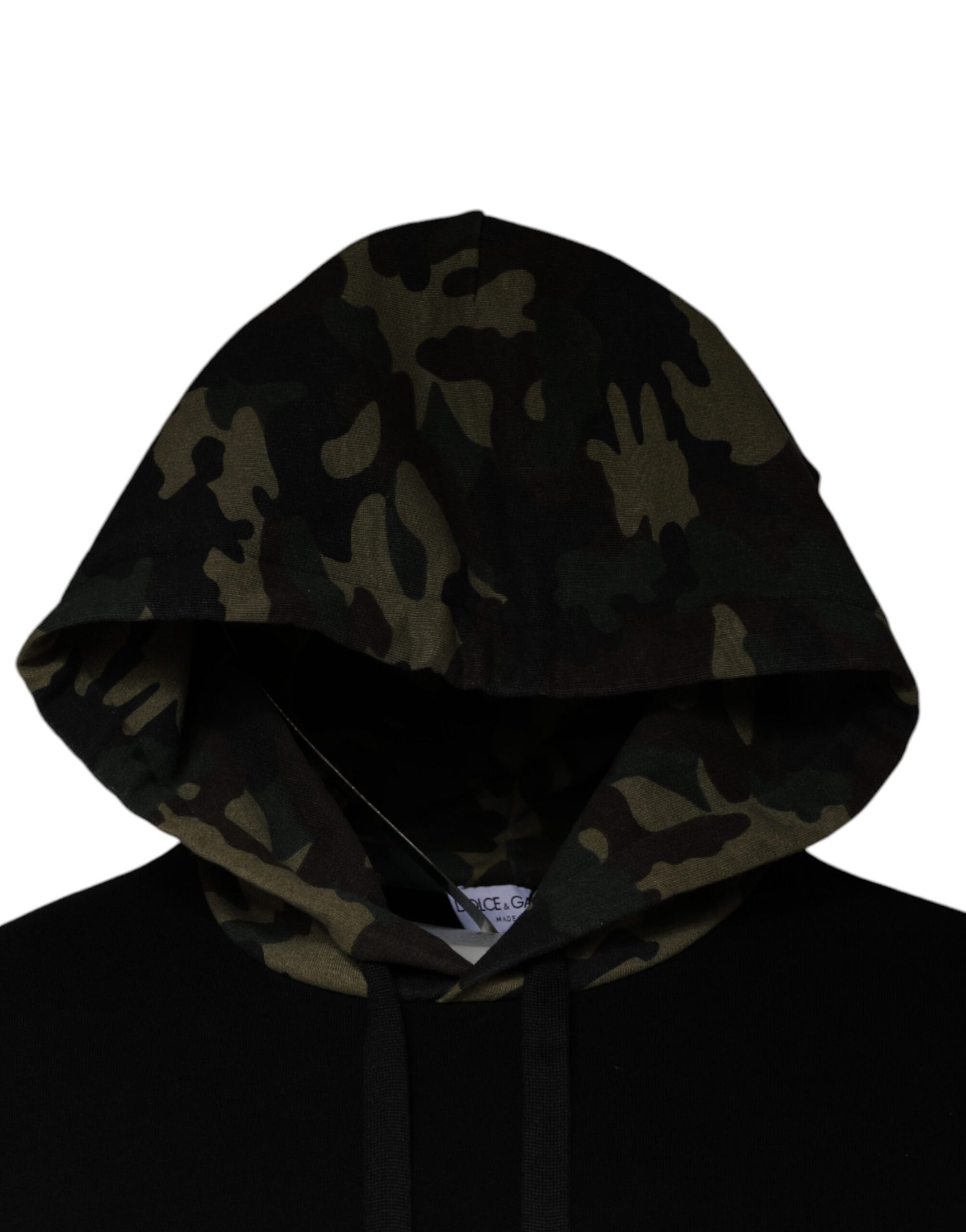 Schwarzer Camouflage Kapuzenpullover