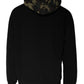 Schwarzer Camouflage Kapuzenpullover