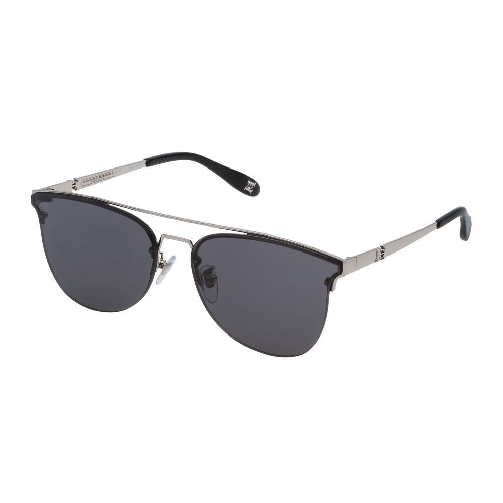 Silberne Sonnenbrille aus Metall