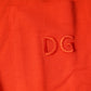 Oranges, lässiges Poloshirt aus Baumwolle mit Knopfleiste