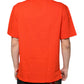 Oranges, lässiges Poloshirt aus Baumwolle mit Knopfleiste