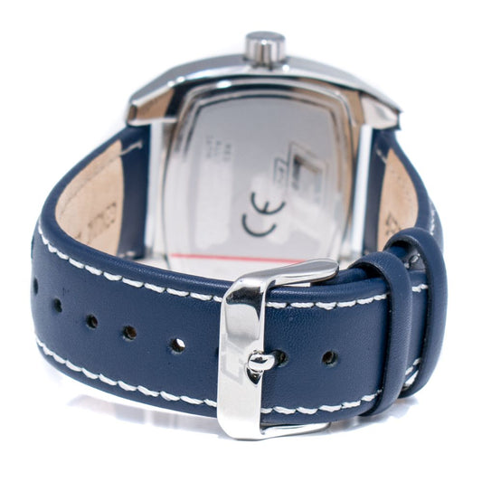 Orologio in pelle blu