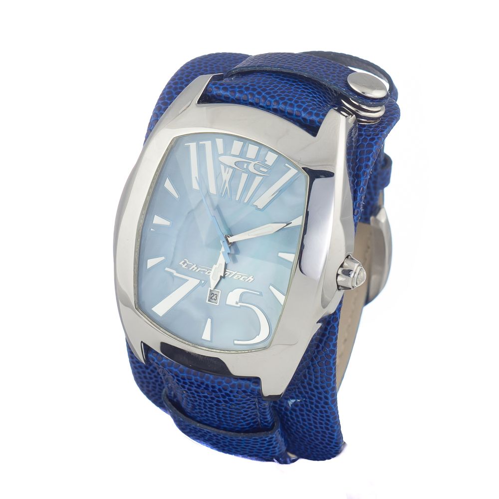 Orologio in pelle blu