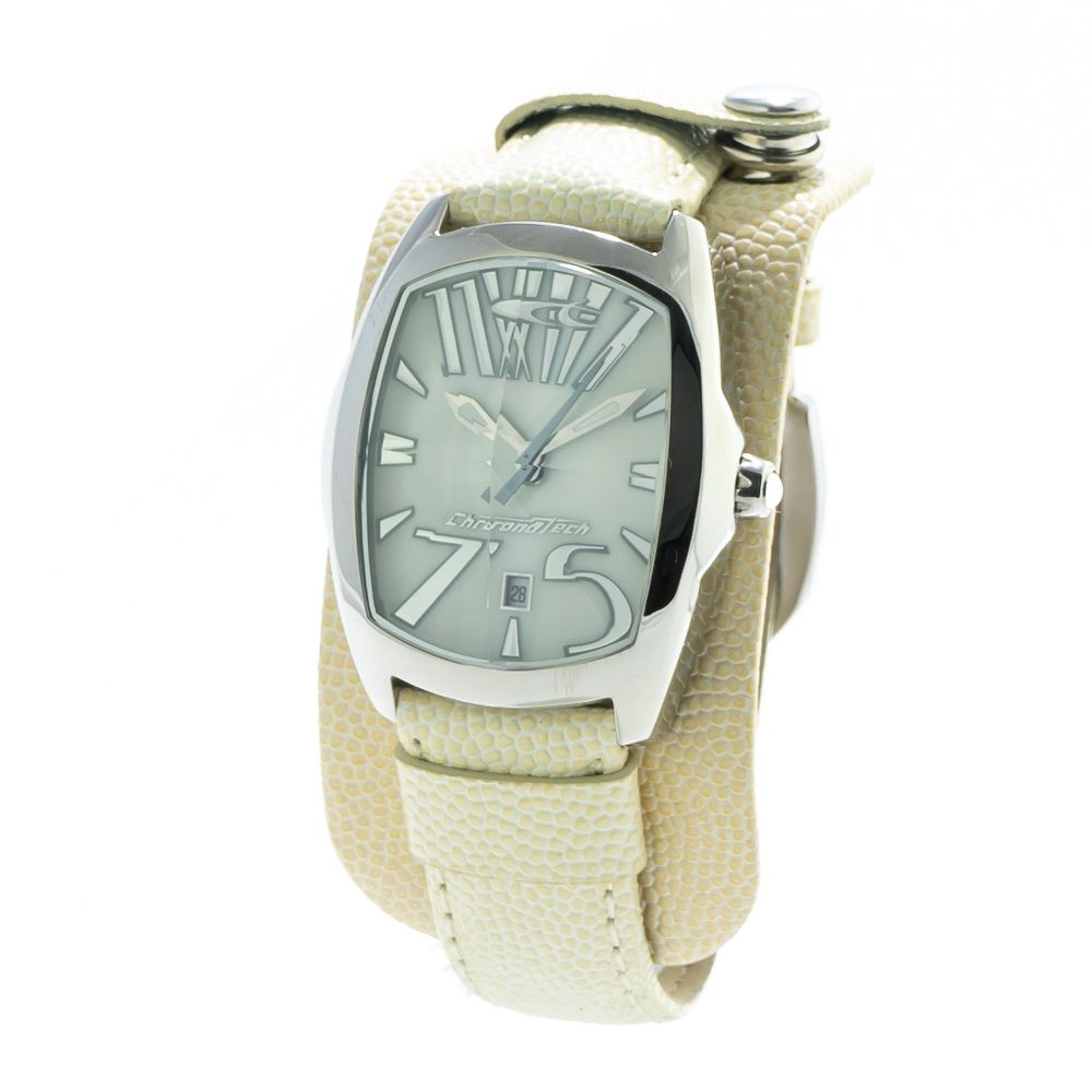 Orologio in pelle beige