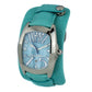 Orologio in pelle blu