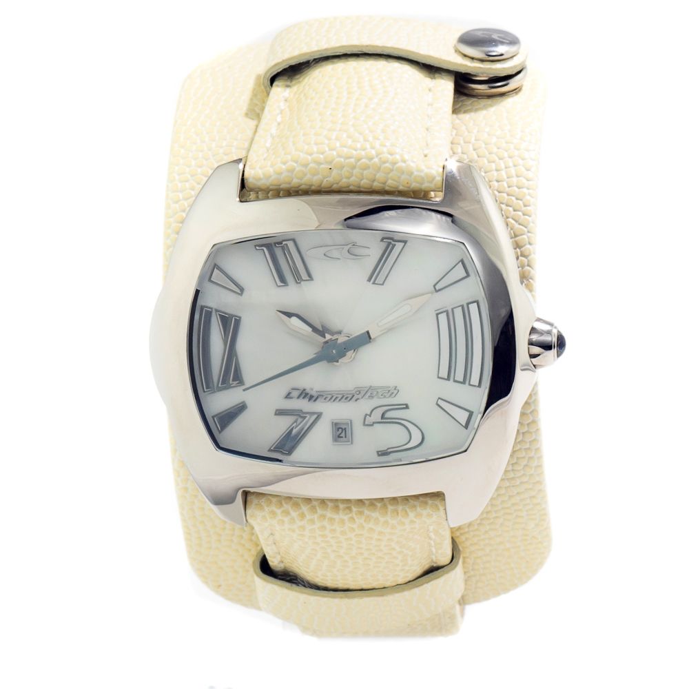 Orologio in pelle beige