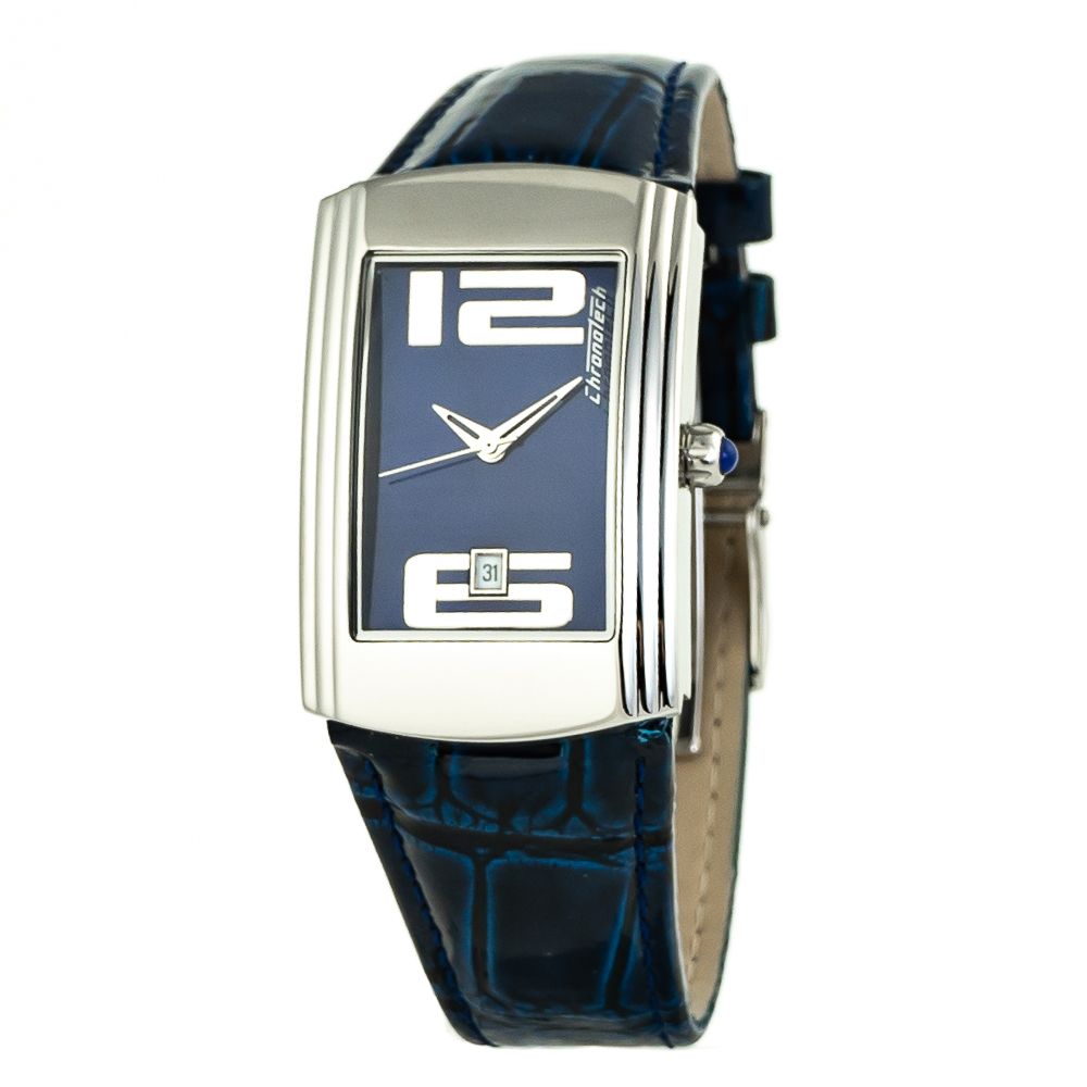 Orologio in pelle blu