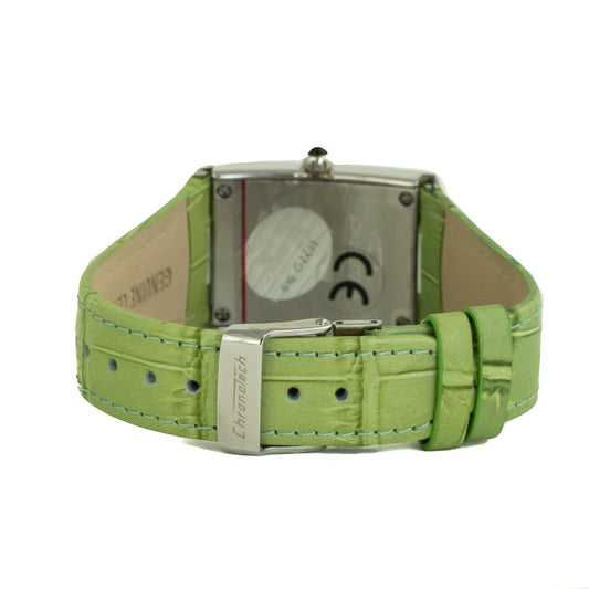 Orologio in pelle verde