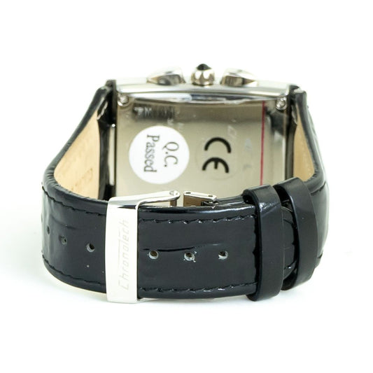 Orologio in pelle nera