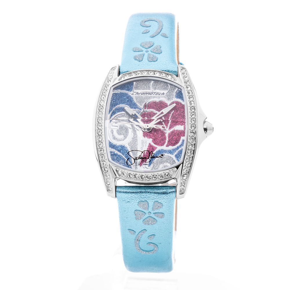 Orologio in pelle blu