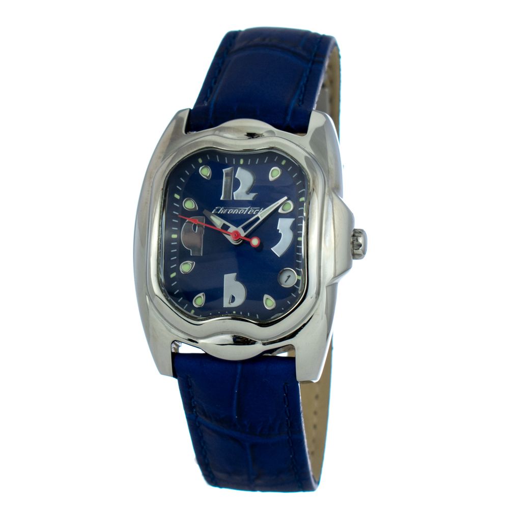 Orologio in pelle blu