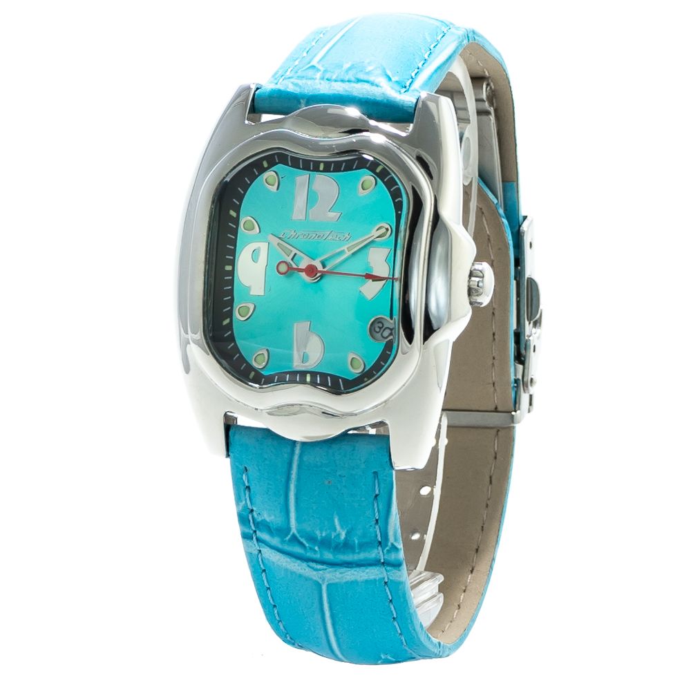 Orologio in pelle blu