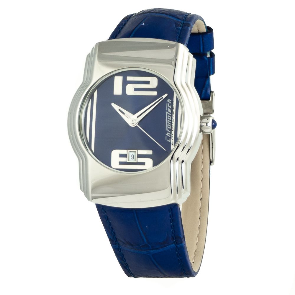 Orologio in pelle blu