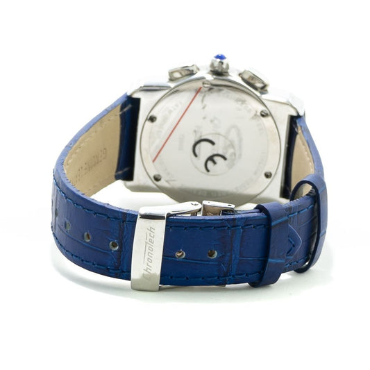 Orologio in pelle blu