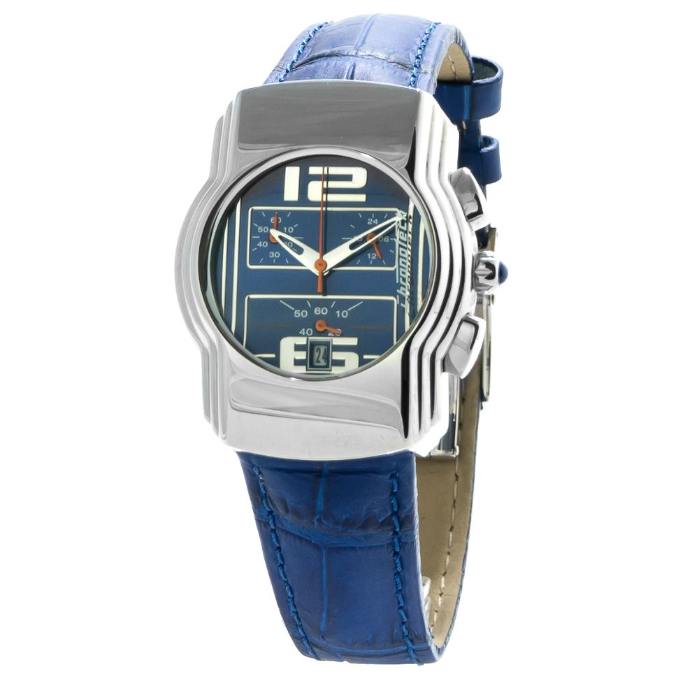 Orologio in pelle blu