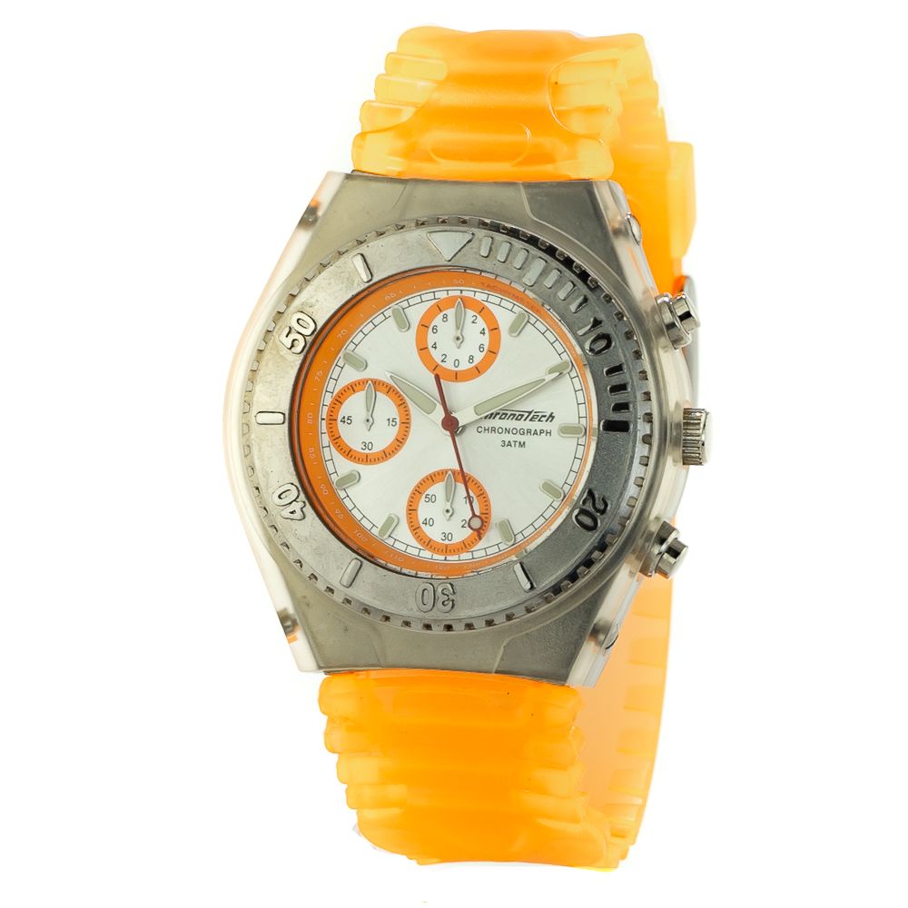 Orange Rubber Watch