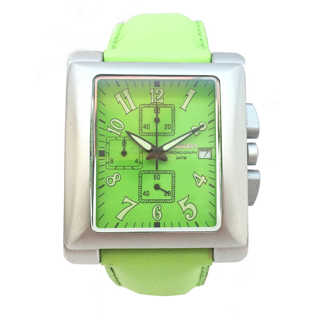 Orologio in pelle verde