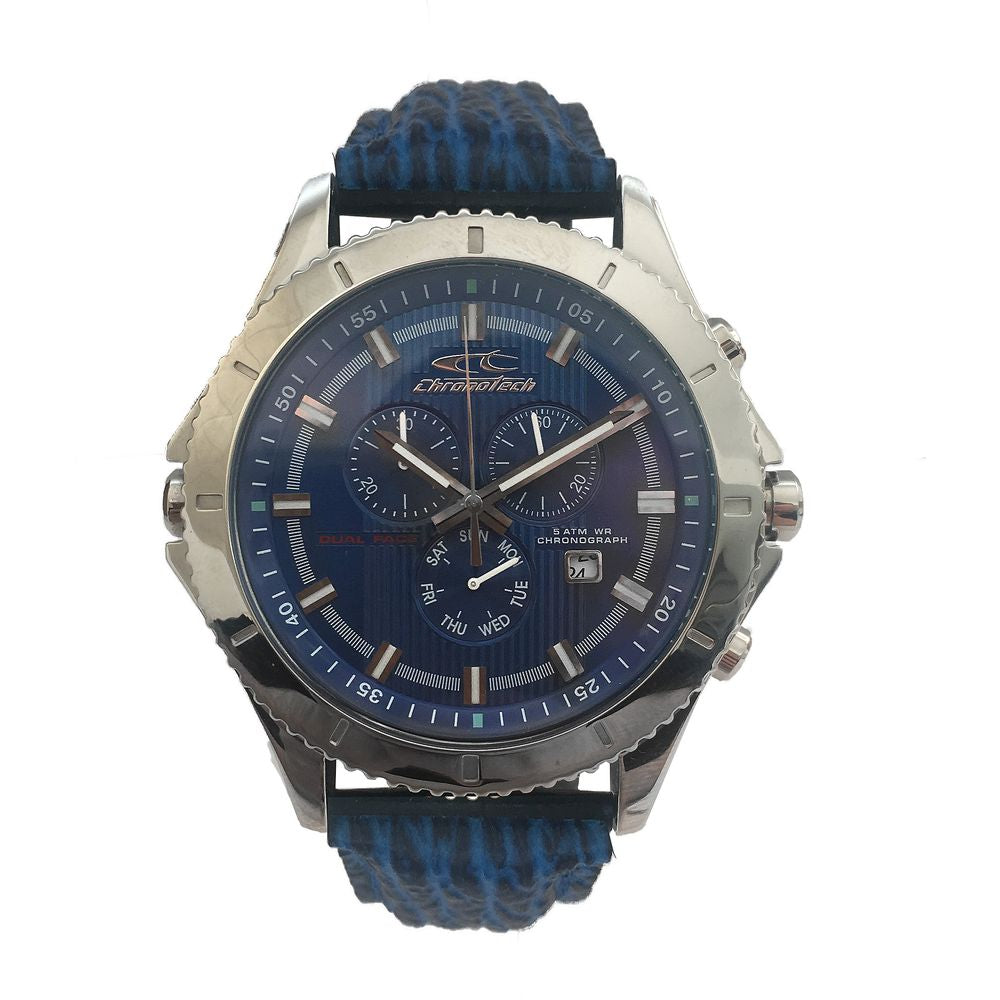 Orologio in pelle blu