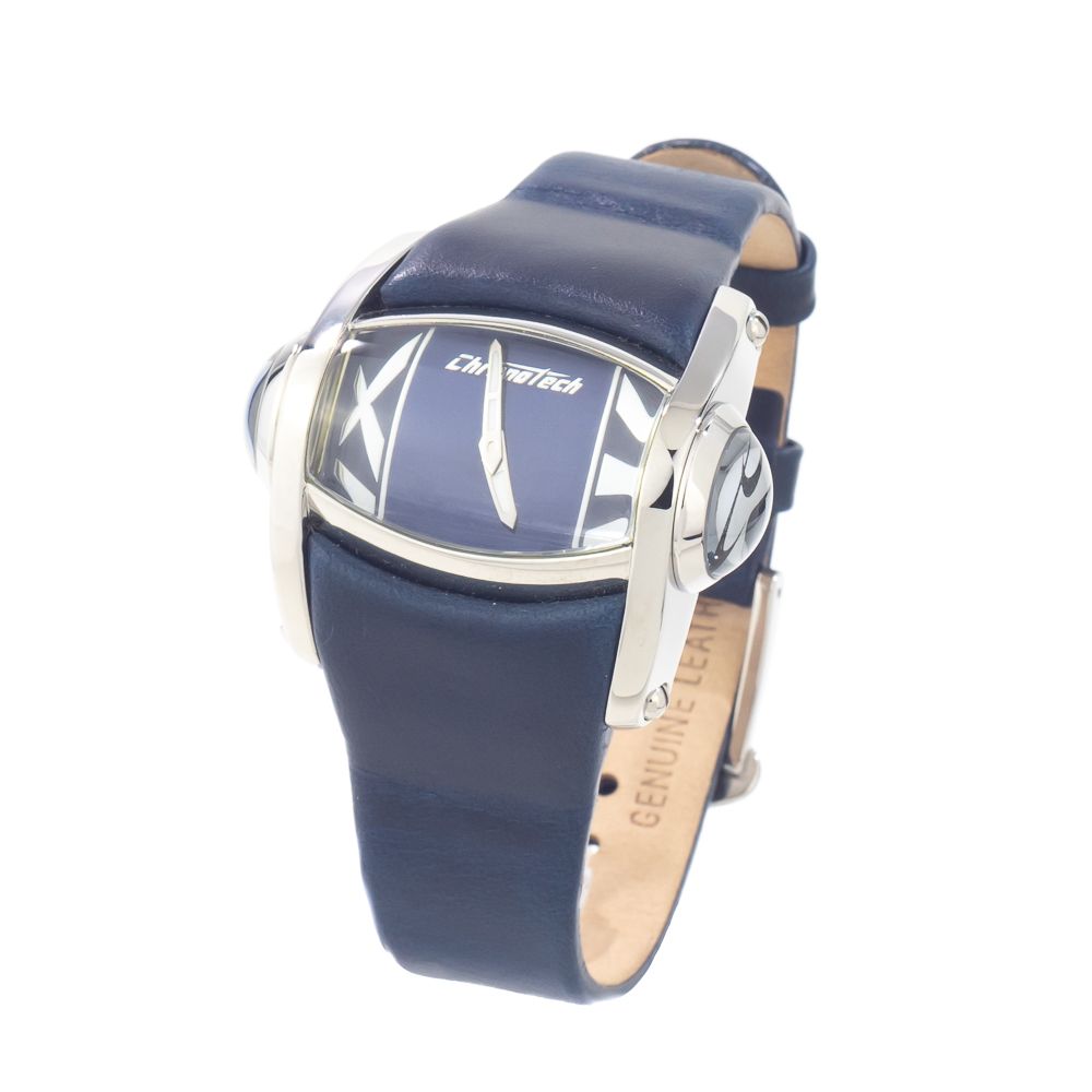 Orologio in pelle blu