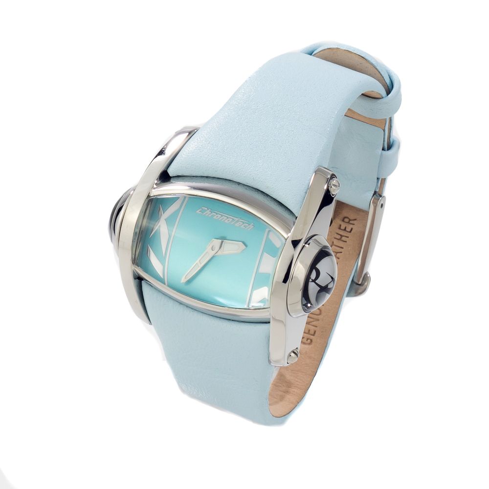 Orologio in pelle blu