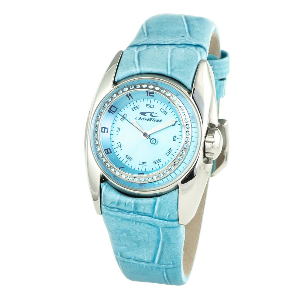 Orologio in pelle blu