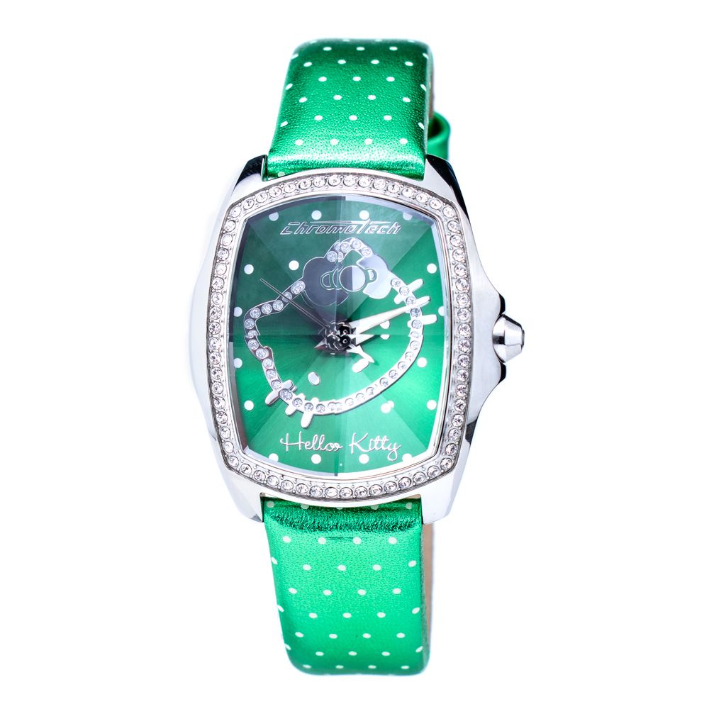 Orologio in pelle verde