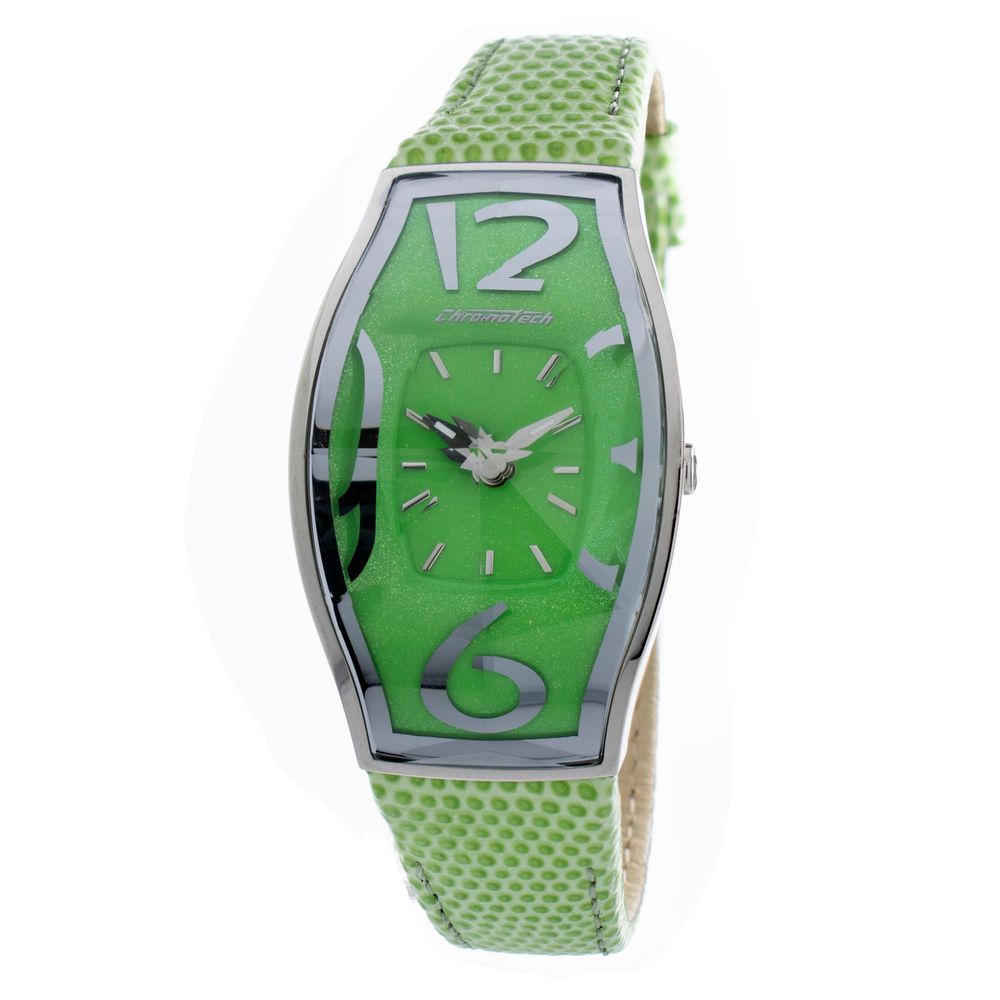 Orologio in pelle verde