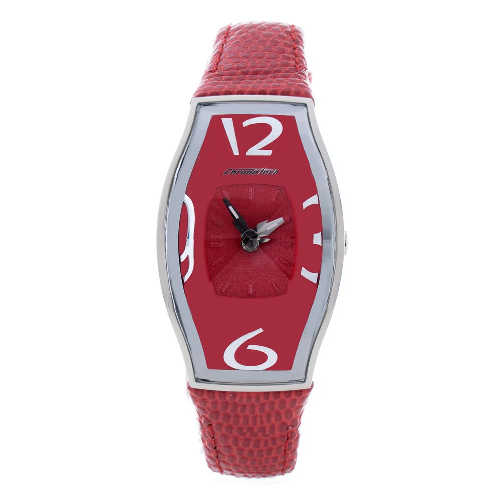 Orologio in pelle rossa