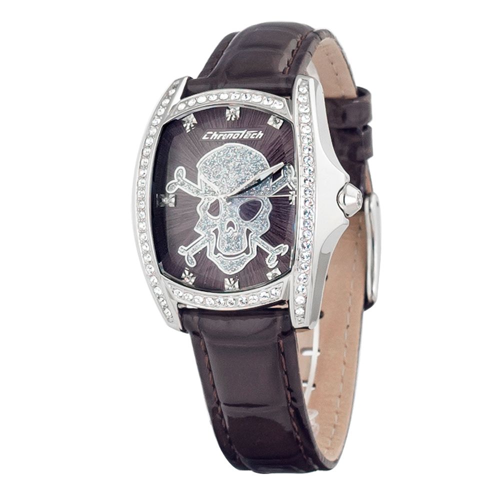 Orologio in pelle nera