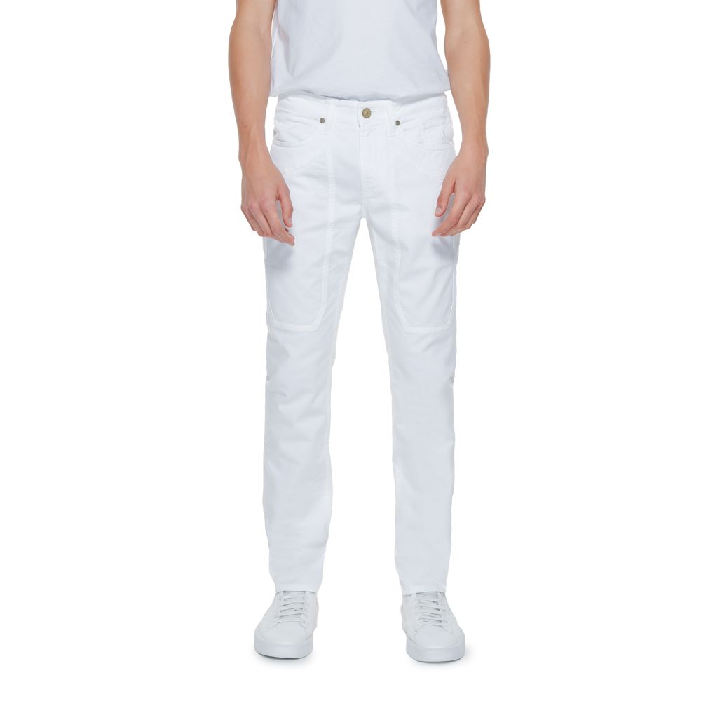 Jeans e pantaloni in cotone bianco