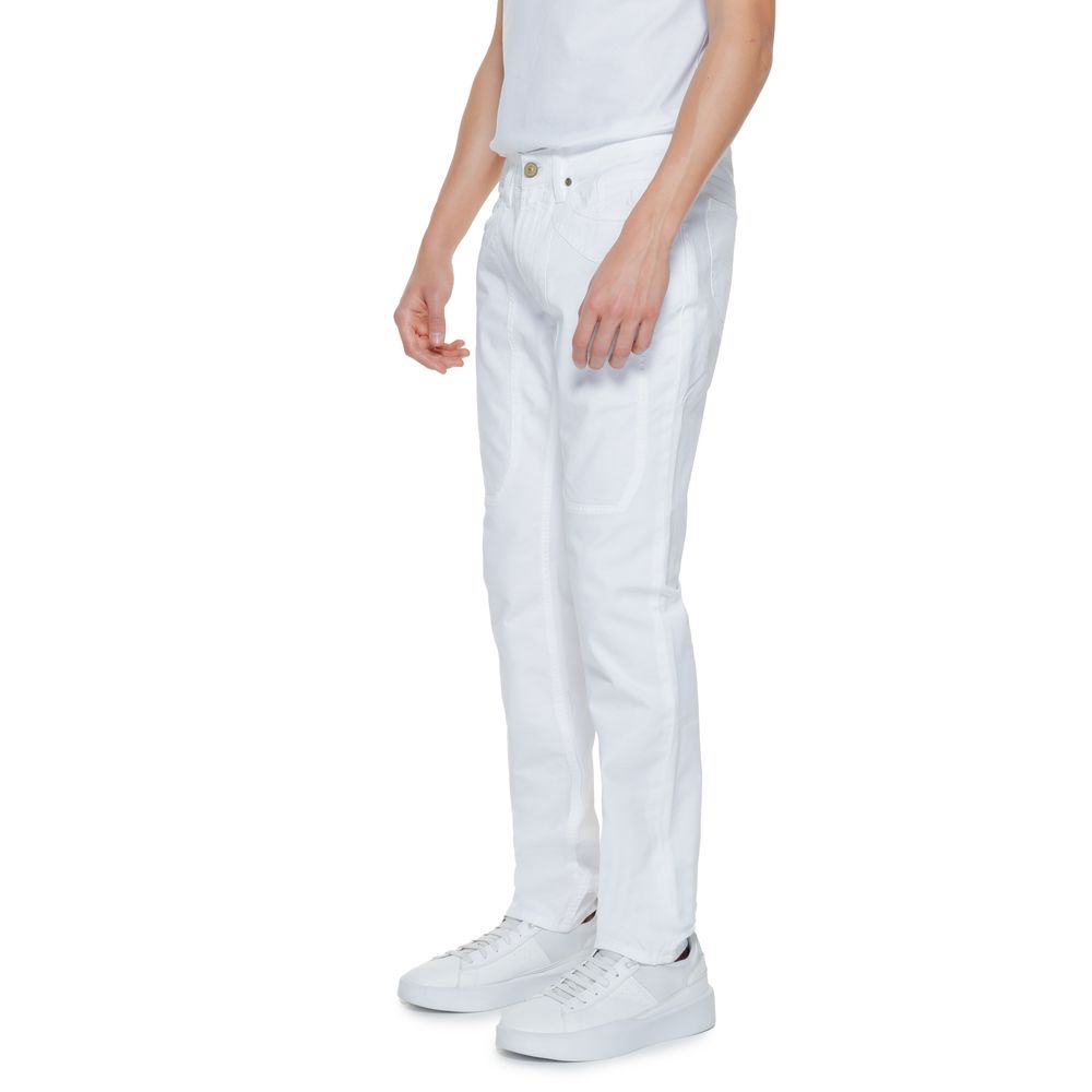 Jeans e pantaloni in cotone bianco