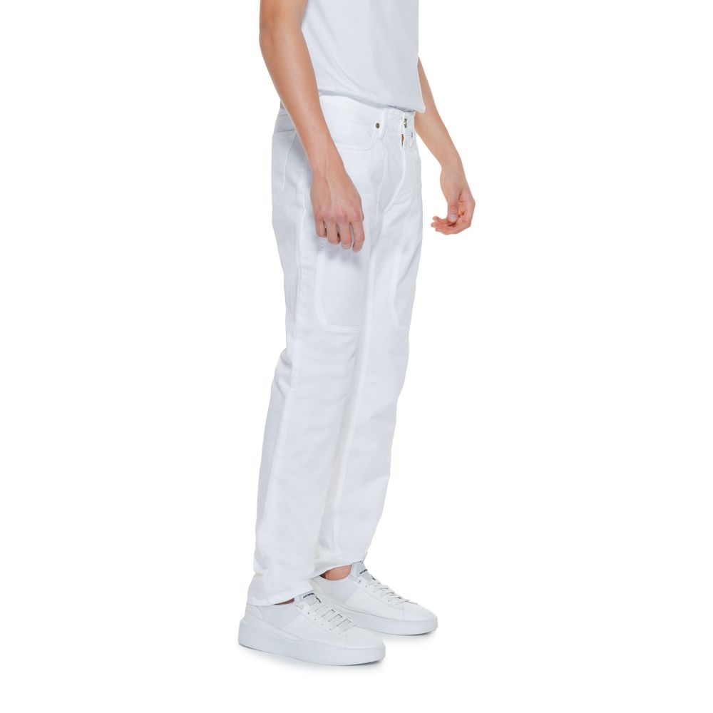 Jeans e pantaloni in cotone bianco