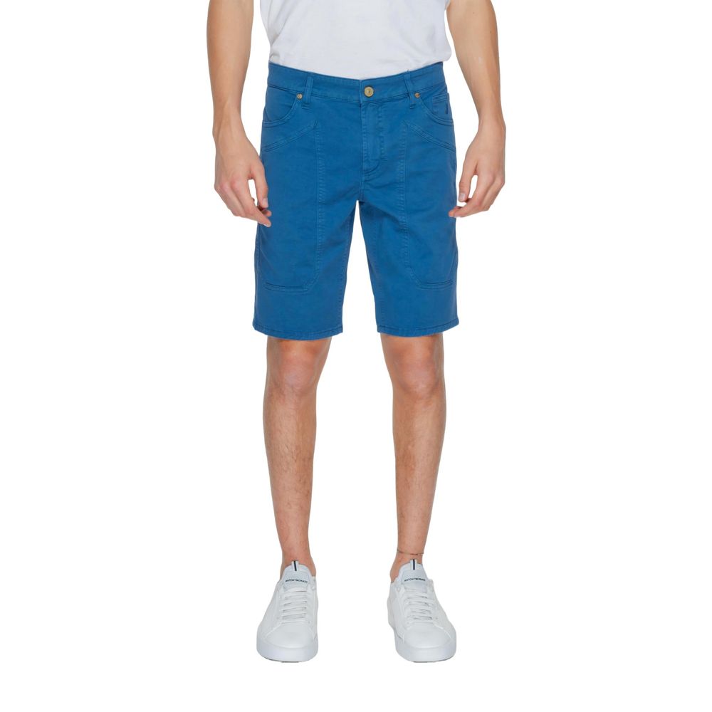 Blaue Baumwollshorts