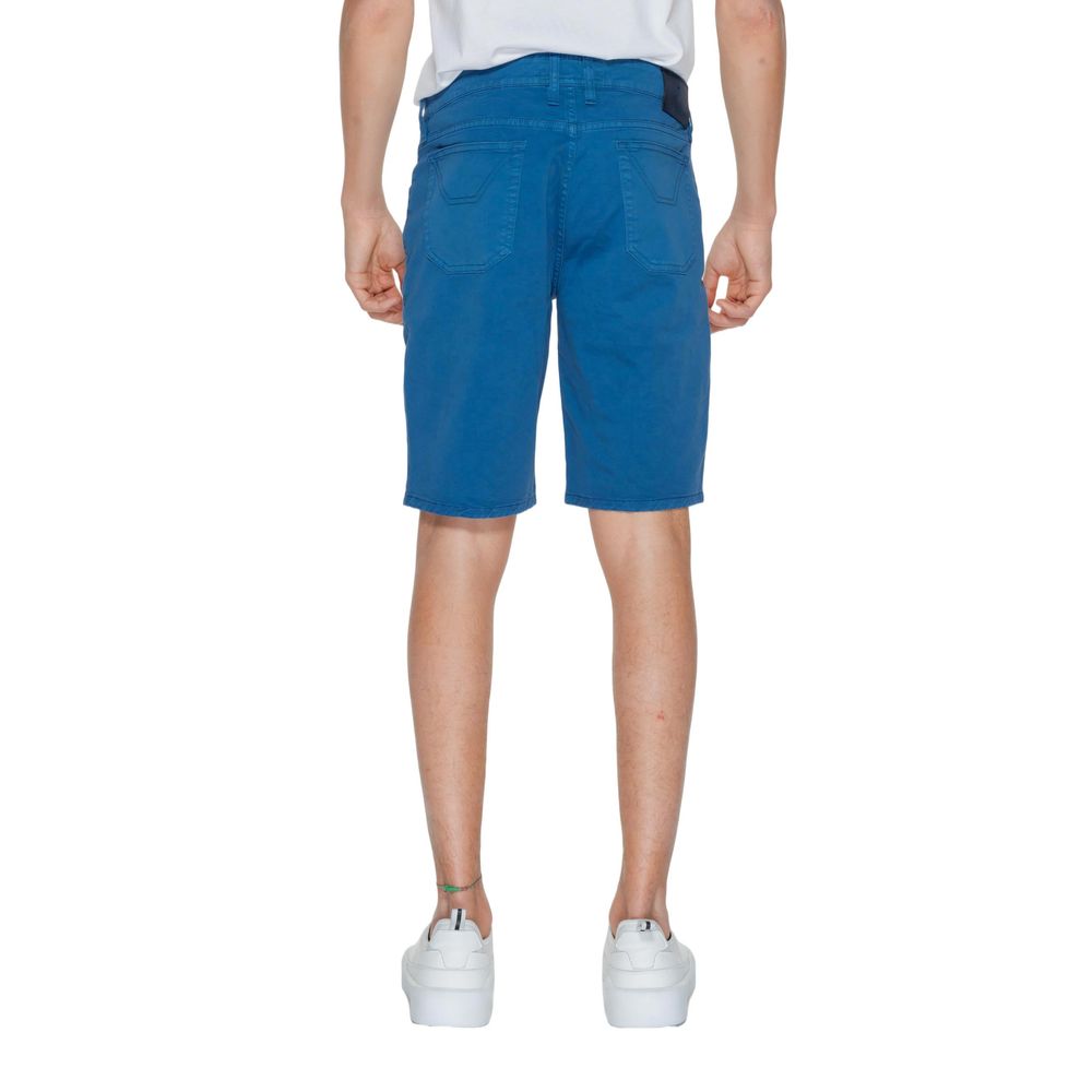 Pantaloncini in cotone blu