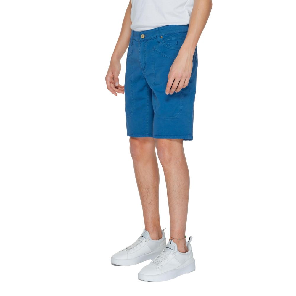 Blaue Baumwollshorts