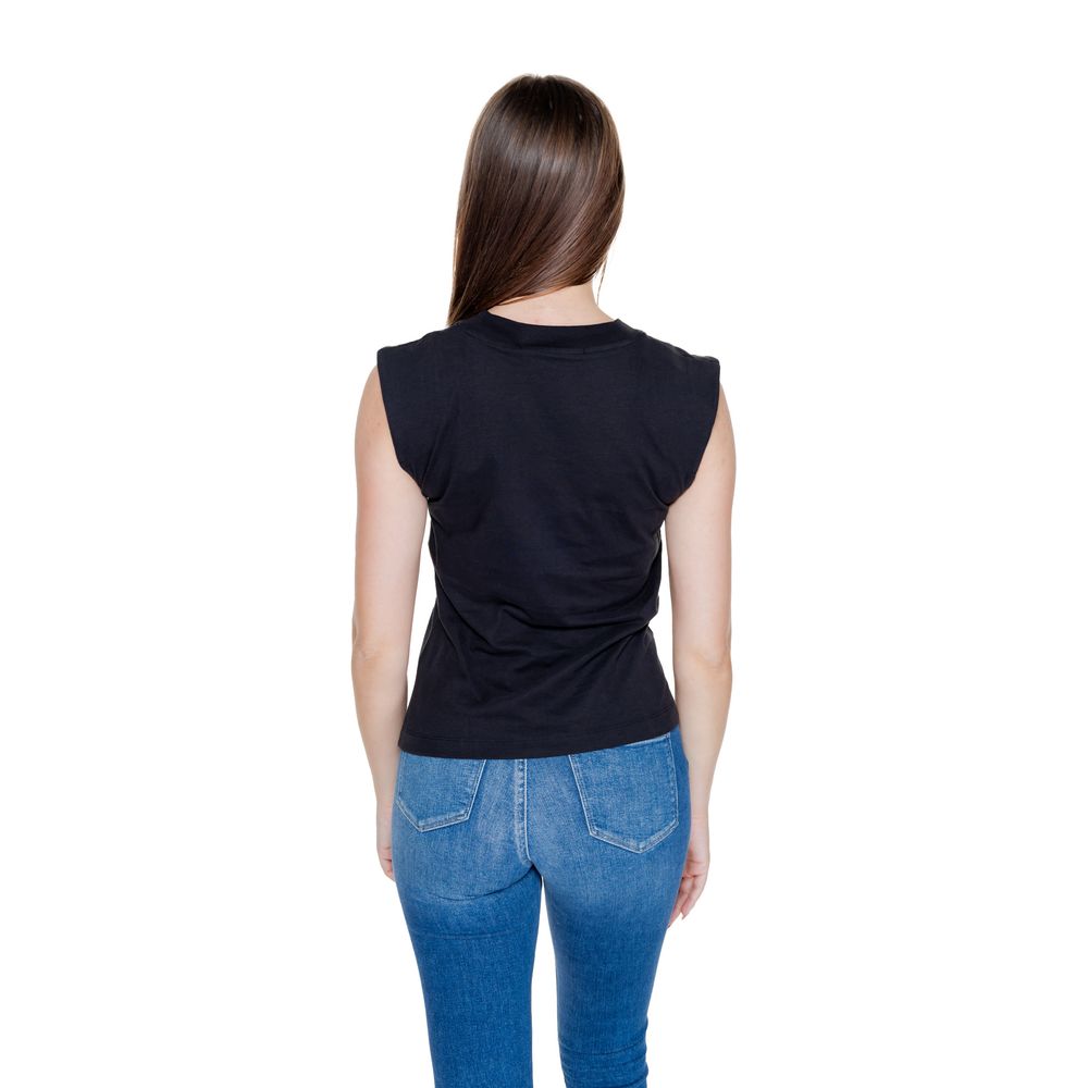 Schwarze Baumwolltops und T-Shirts