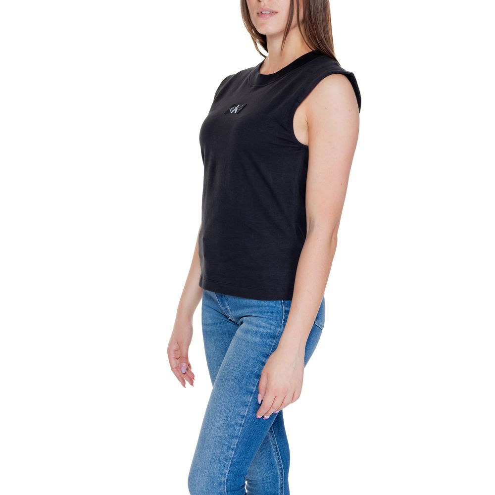 Schwarze Baumwolltops und T-Shirts