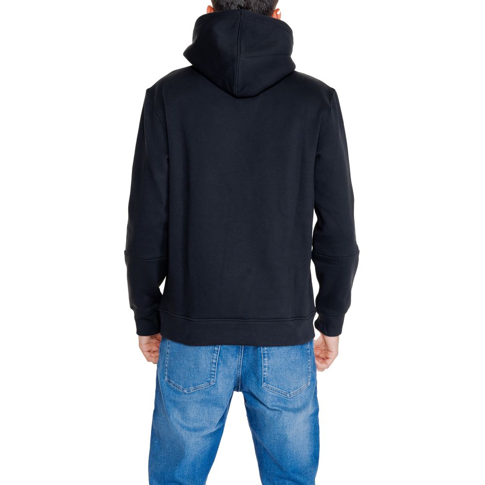 Schwarzer Baumwollpullover
