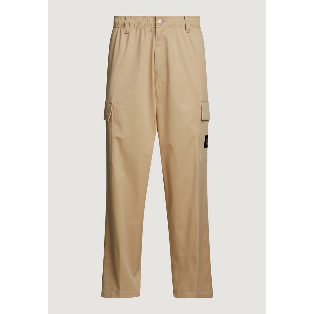 Jeans e Pantalone Rigenerato in Cotone Beige