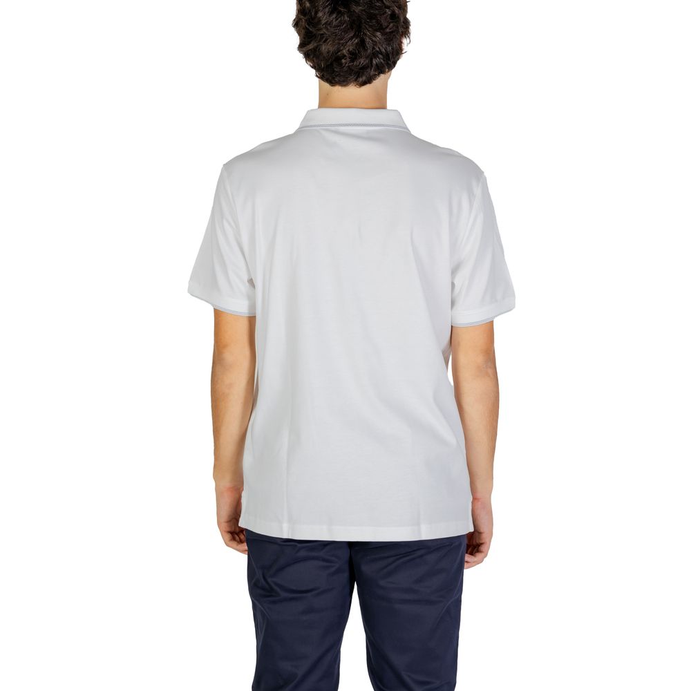 Weißes Poloshirt aus Baumwolle