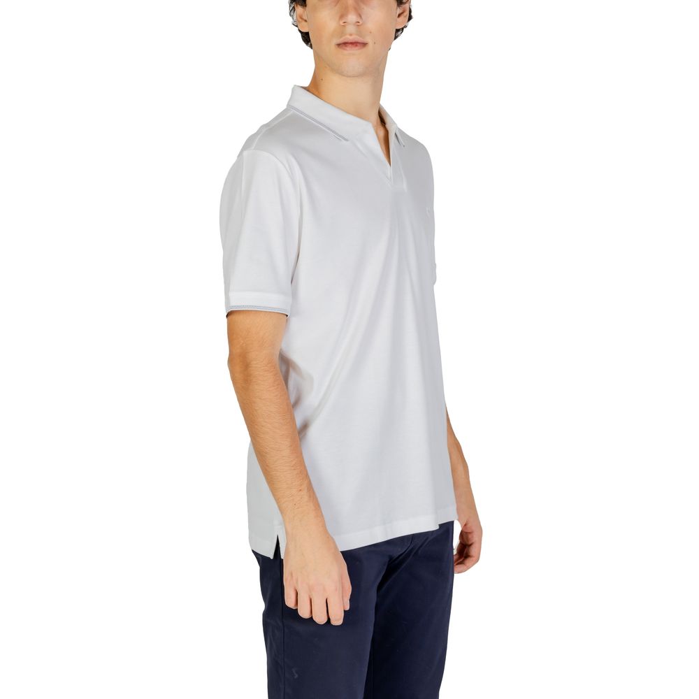 Weißes Poloshirt aus Baumwolle